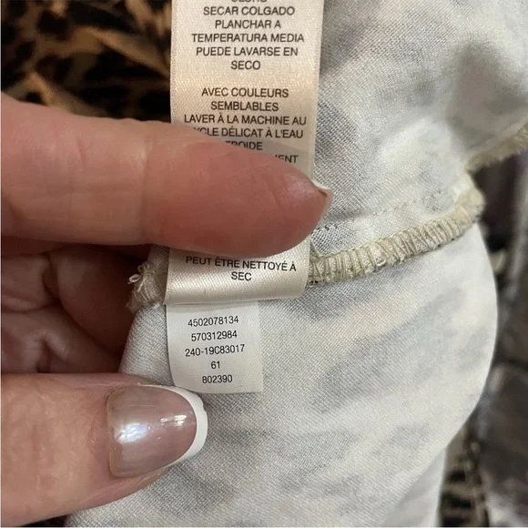 Chicos Perfect Stretch Pants 12 Leopard Print Ankle Slim Women - Picture 5 of 8